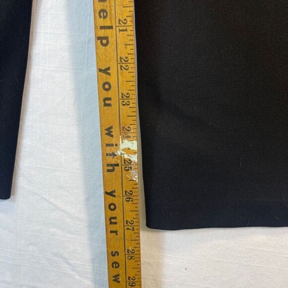 St. John Sport Black Fall 06 Basic Wide Leg High Waist Dress Pants Size Large - Picture 9 of 10